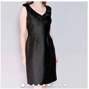 Kate Spade Black Ruffle Neckline dress size 2